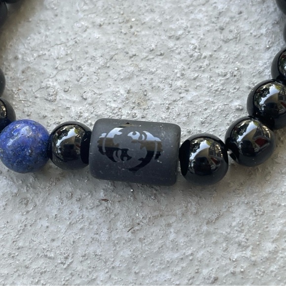 PISCES Beaded Bracelet 8mm Beads - Picture 4 of 5